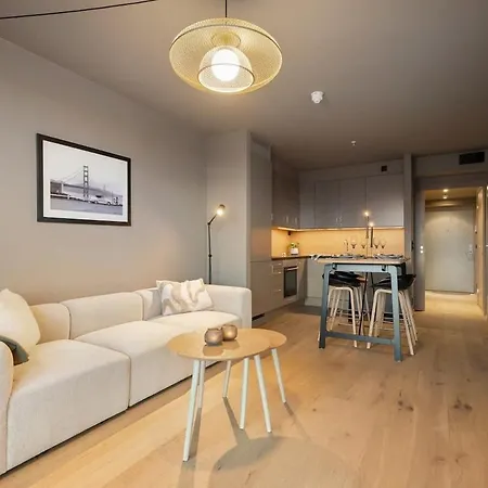 Stylish & Modern 3-room On The 9th Floor In Tjuvholmen 奥斯陆